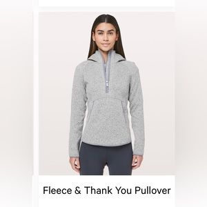 Lululemon Fleece and Thank You Pullover size 10
